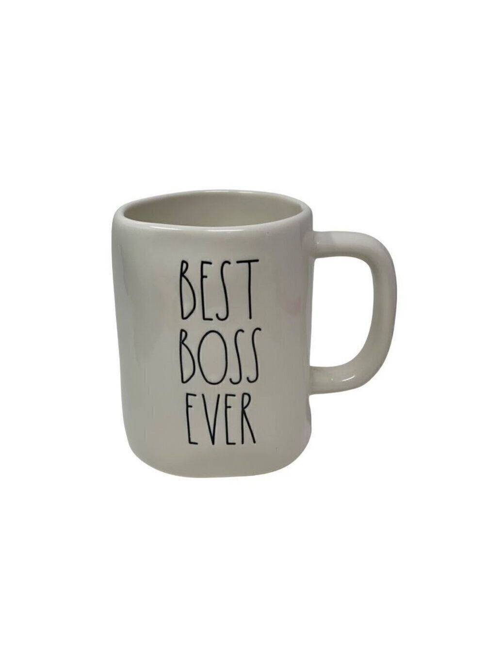Rae Dunn Large Coffee Mug BEST BOSS EVER RD Kitchen Decor Gift Holiday LL Office